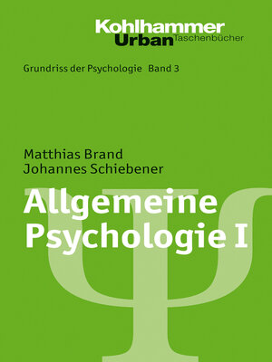 cover image of Allgemeine Psychologie I